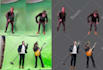 remove the green or blue screen or chroma key from any video