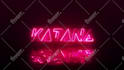 create electric neon logo animation