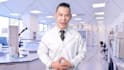 be your presenter in white labcoat