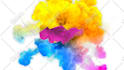 create beauty colorful liquid particles logo animation