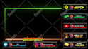 design animated webcam overlay with neon and nice effects