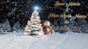 create a merry christmas and happy new year video