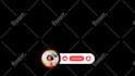 create subscribe, bell notification, lower third animation