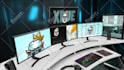 animate twitch overlay, twitch logo, esports stream screens