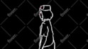 create black and white animated GIF for you