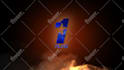 do fire logo intro video with real flame 4k