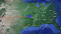 create travel map route animation video