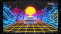 80s vhs retro style car ride logo intro animation