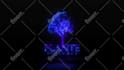 create cosmic fire neon logo reveal intro animation