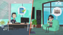 do roof damage repair or installation 2d animated explainer video