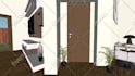 design modern house elevation and 3d model in sketchup