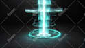 create 3d futuristic scifi hud hologram UI animations for tech projects
