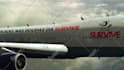 add your logo on flying boeing airplane video
