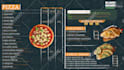 design restaurant digital menu, static tv screen, tv animated menu board