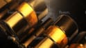 create dark gold silver 3d metallic logo intro animation