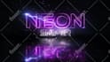 create cyberpunk neon light metallic glow logo reveal intro animation video