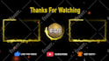 create youtube outro, end screen video in 4 hours only