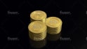 design 3d coin, game token, nft art coin