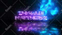 create cyberpunk neon light metallic glow logo reveal intro animation video