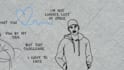 create a trendy hand drawn lyric video