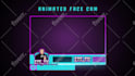 create animated twitch cam overlay