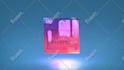 create metaverse glitch logo intro