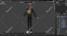 do 3d character modeling, rigging and animation in blender