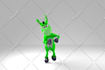 create a 3d dancing character