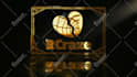 design shining gold logo reveal or intro outro youtube video