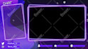 create cute an animated stream overlay for kick, twitch, youtube