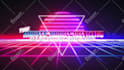 make 80s retro logo animation synthwave style neon effects