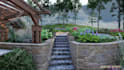 do landscape design, garden design, backyard, swimming pool, and render