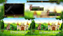 do animated stream overlay, logo, kick or twitch stream package