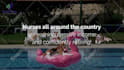 create this funny video ad of dogs chilling at the pool