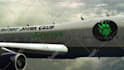 add your logo on flying boeing airplane video