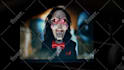 record a voice over message as jigsaw the serial killer