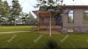 create 3d exterior, facade for house