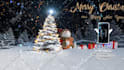 create a merry christmas and happy new year video