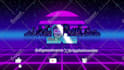 do retro 80s intro video and neon light animation