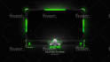 design animated twitch overlay, facecam, panels, screen, alerts for stream