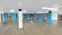make 3d realistic virtual art gallery slideshow