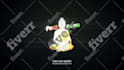 create custom 3d glossy logo intro animation