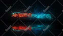 create cyberpunk neon light metallic glow logo reveal intro animation video