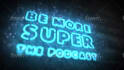 create neon intro for youtube