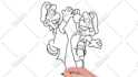 create coloring page drawing video for youtube kids