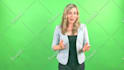 record a spokesperson video on greenscreen