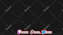 create an animated social media overlay
