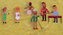 create a 2d claymation and stop motion animation with clay