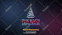 make merry christmas and happy new year lights logo intro