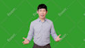 be your asian video spokesperson on green screen